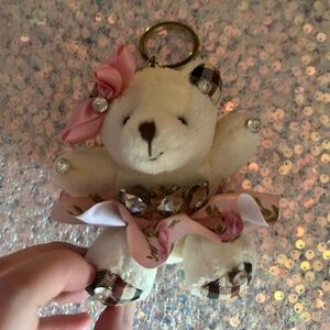 Rhinestone teddy bear keychain 🧸